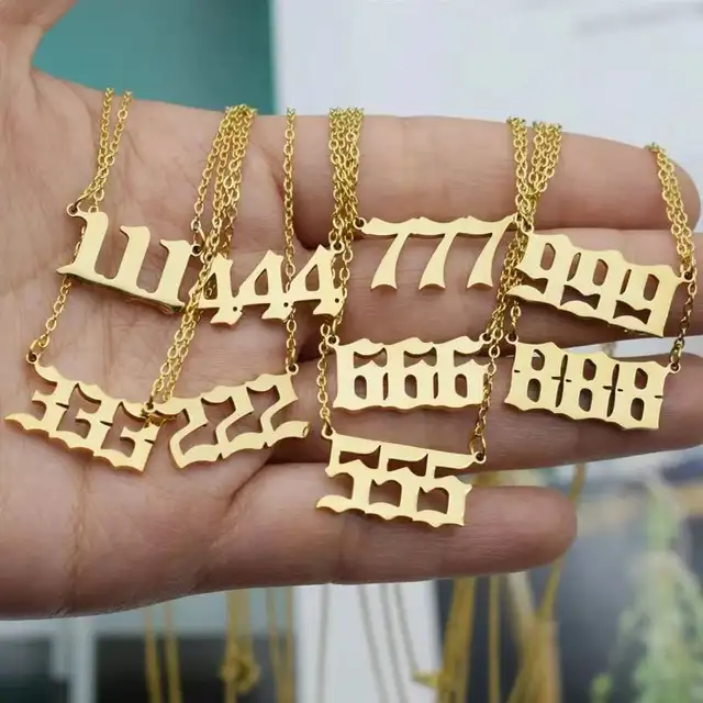 3 Numbers Necklace