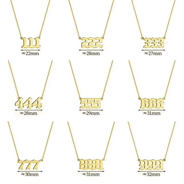 Numeric Men's Necklace-Custom Name Necklace-Sairahaz Jewelers