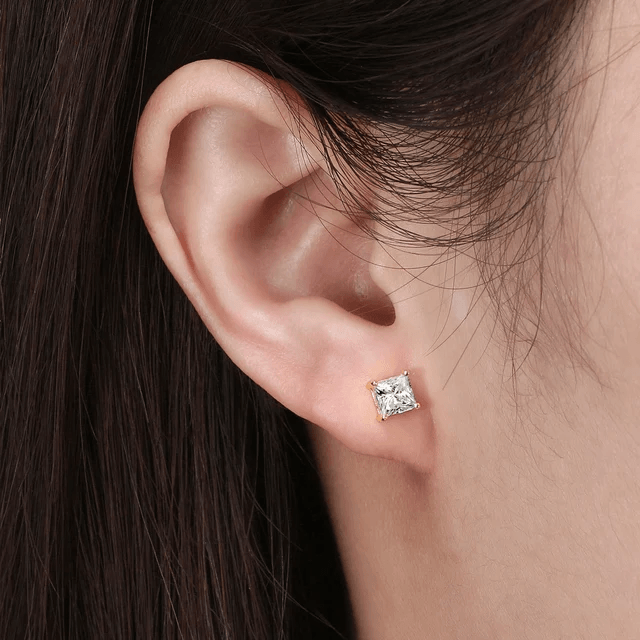Cube Earrings-Earrings-Sairahaz Jewelers