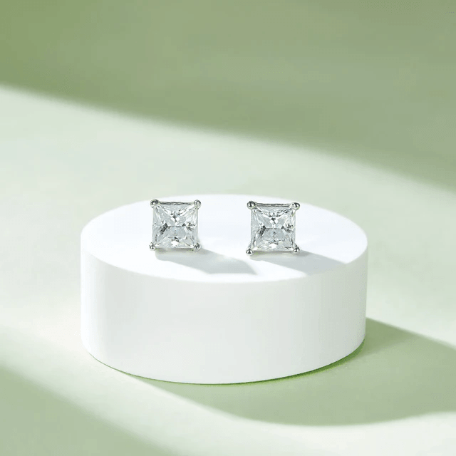 Cube Earrings-Earrings-Sairahaz Jewelers