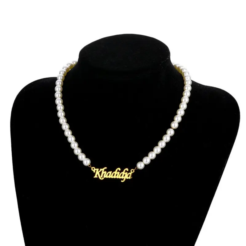 Custom Natural Pearl Women Necklace With Adjustable Length
