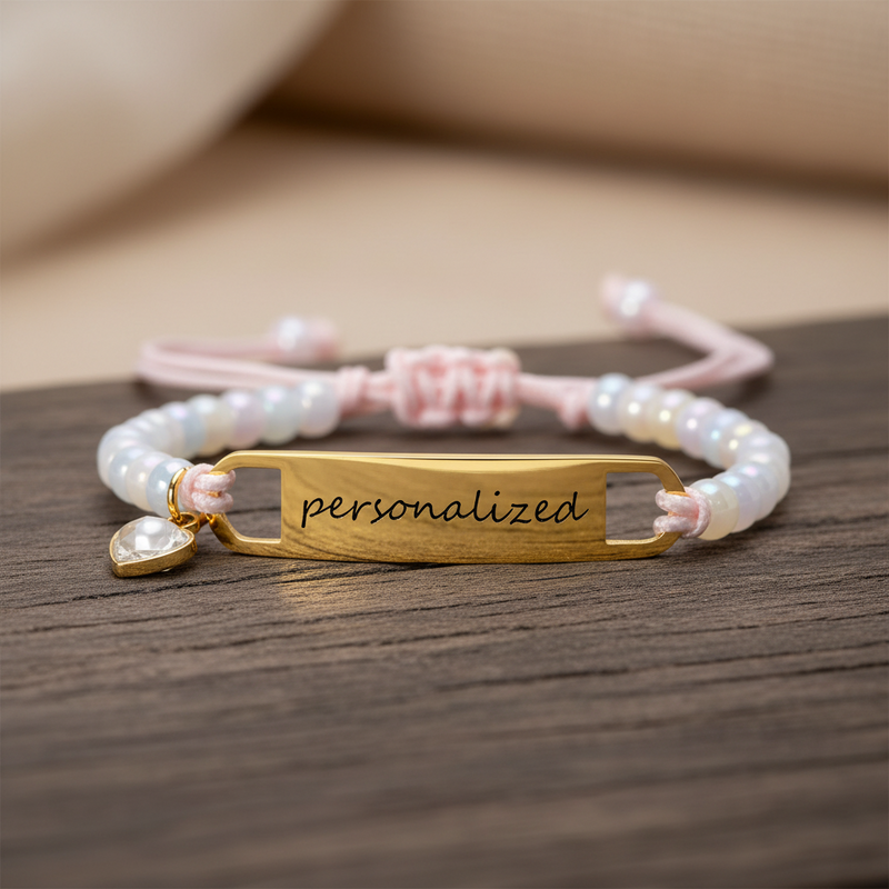 Rope Engraved Kids Bracelet