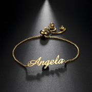 Open Cuff Name Bracelet - view 1