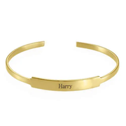 Name Bracelet In Gold Vermeil - view 1