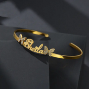 Name Bracelet In Gold Vermeil - view 4