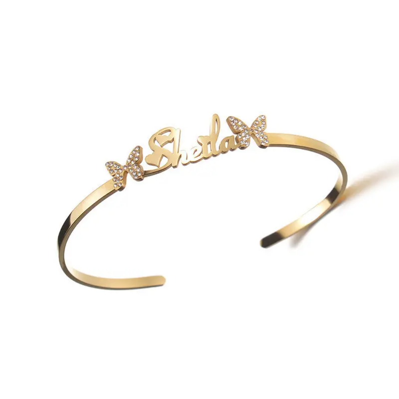 Name Bracelet In Gold Vermeil - view 5