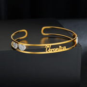 Open Cuff Name Bracelet - view 4