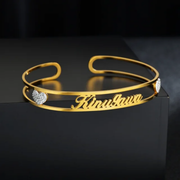 Open Cuff Name Bracelet - view 2