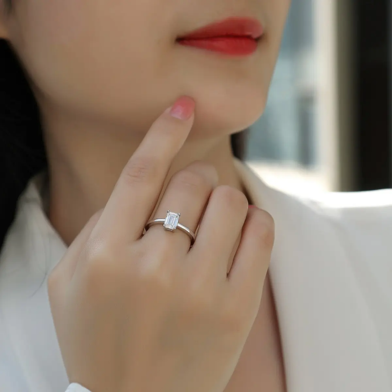 Radiant Cut Solitaire Ring