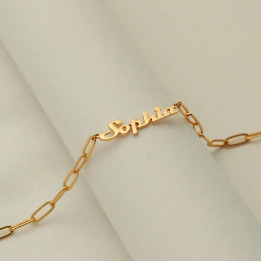 Open Cuff Name Bracelet - view 2