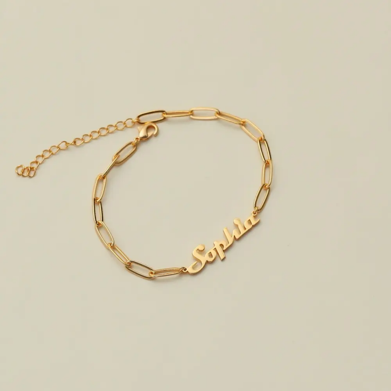 Open Cuff Name Bracelet - view 3