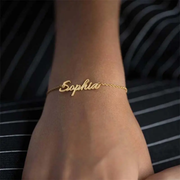 Name Bracelet In Gold Vermeil - view 1