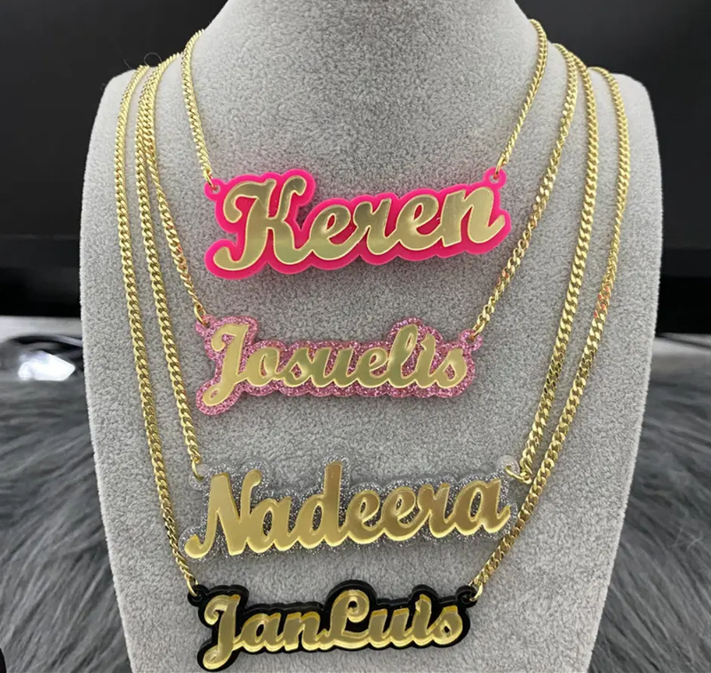 Custom Acrylic Name Necklace