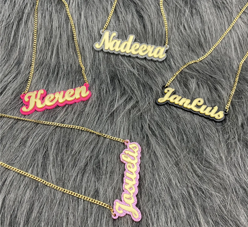 Custom Acrylic Name Necklace