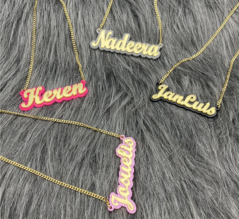 Custom Acrylic Name Necklace