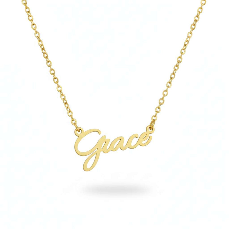 Stylish Script Name Necklace