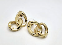 Chunky Linked Dangle Earrings for Impact Gift for her - Gift for Mom -Gift for Wife