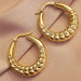 Chunky Gold Earrings Radiant Elegance: Hoop Earrings Gift for her