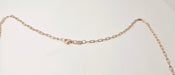 Sterling Silver Rose Gold Plated Paper Clip Necklace - Gift for her - Gift for mom