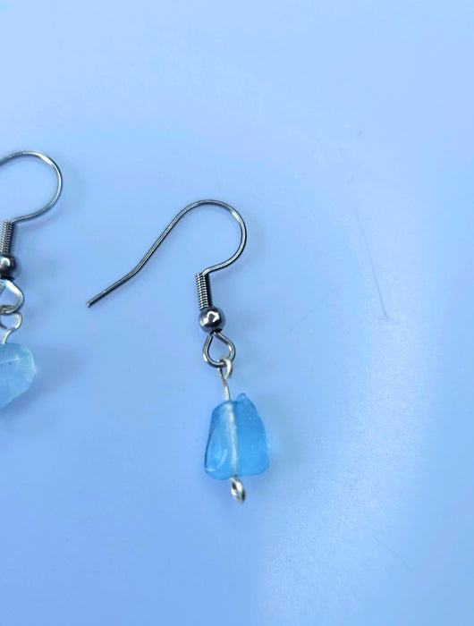 March Birthstone - Aquamarine Earrings