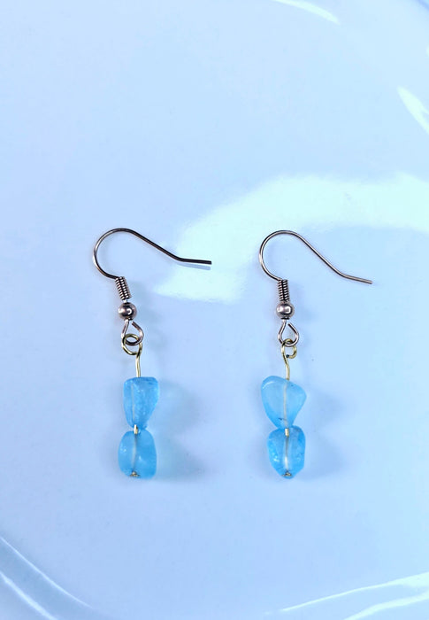 March Birthstone - Aquamarine Earrings