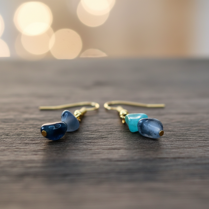 Emerald Earrings – May Birthstone, Handcrafted