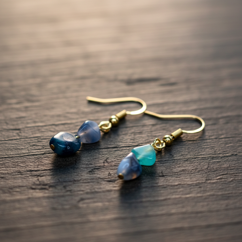 Emerald Earrings – May Birthstone, Handcrafted