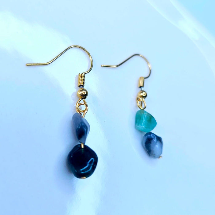 May Birthstone - Emerald Handmade Earrings