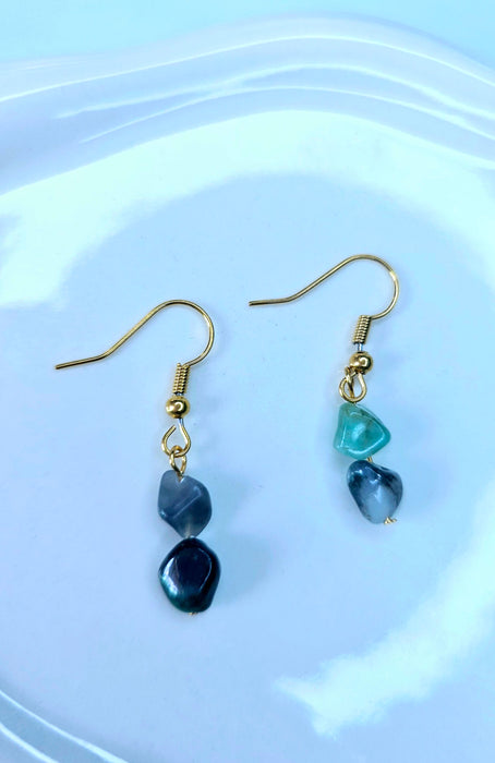 May Birthstone - Emerald Handmade Earrings