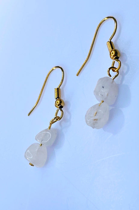 Moonstone Hook Earrings - June Birthstone