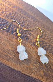 Moonstone Hook Earrings - June Birthstone-Earring-Sairahaz Jewelers
