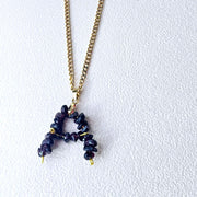 Personalized January Birthstone Initial Necklace-chain-Sairahaz Jewelers