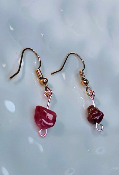 Pink Tourmaline Earrings