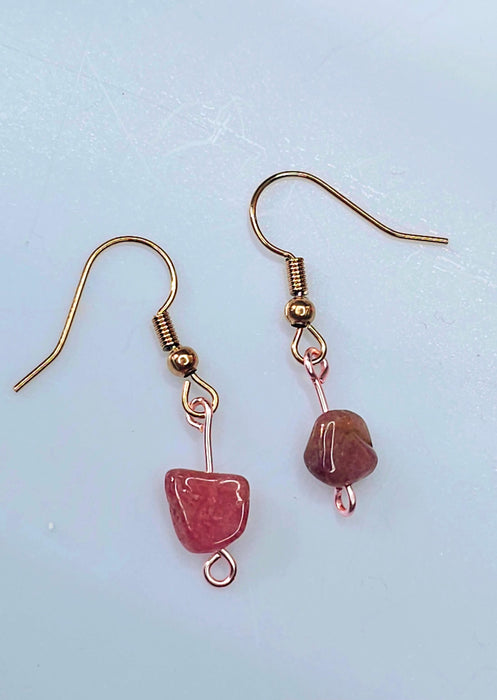 Pink Tourmaline Earrings