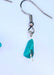 Handcrafted Turquoise Hook Earrings with Varied Natural Stones - Birthstone - Earrings - Jewelry  - closeup