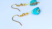 Turquoise Jewelry Real Earrings-Birthstone Earring-Sairahaz Jewelers