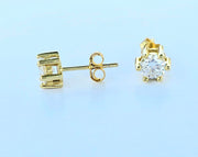 Round Cut Moissanite-Mossinate Earring-Sairahaz Jewelers