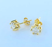 Round Cut Moissanite-Mossinate Earring-Sairahaz Jewelers
