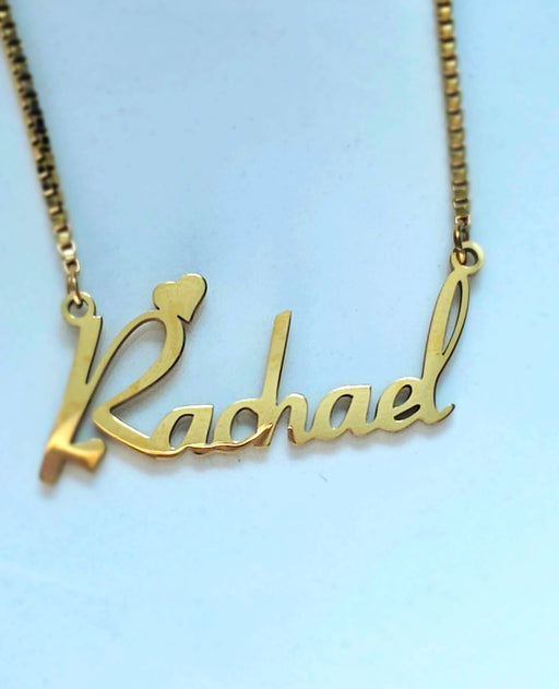 Heart Personalized Name Necklace, Heart custom Name Necklace