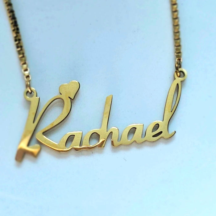 Heart Personalized Name Necklace, Heart custom Name Necklace