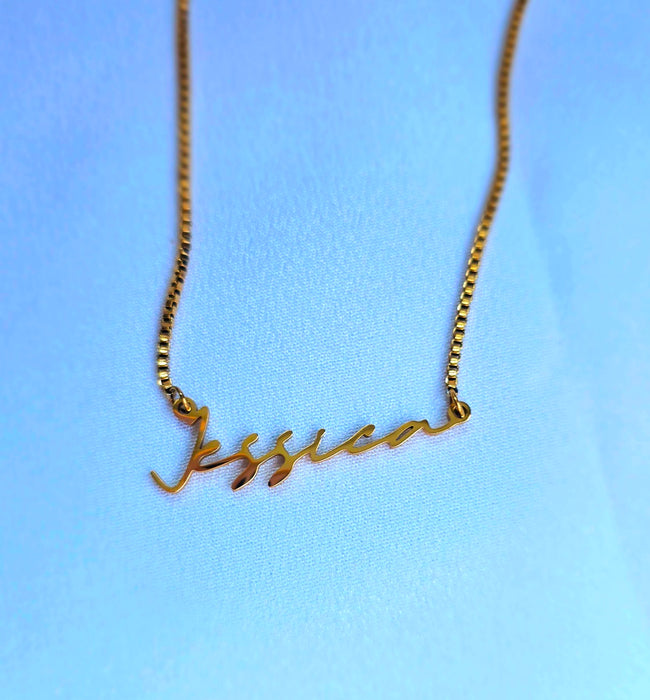 Tiny Minimalist Custom Name Necklace
