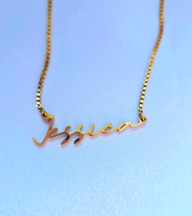 Tiny Minimalist Custom Name Necklace
