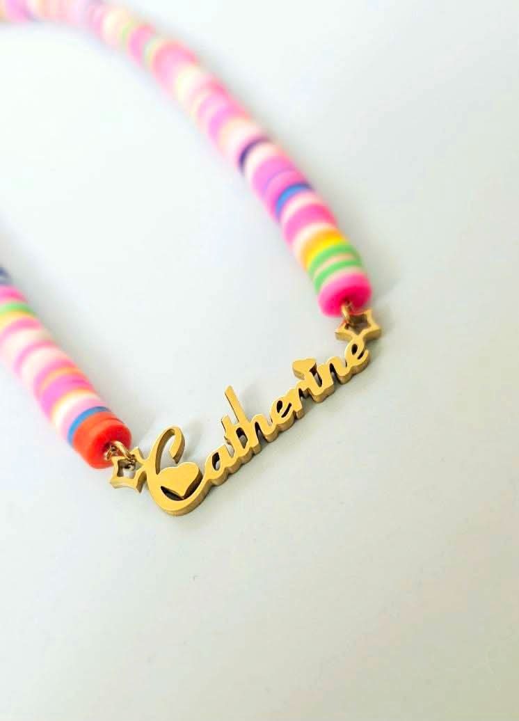 Colorful Name Necklace for Girl