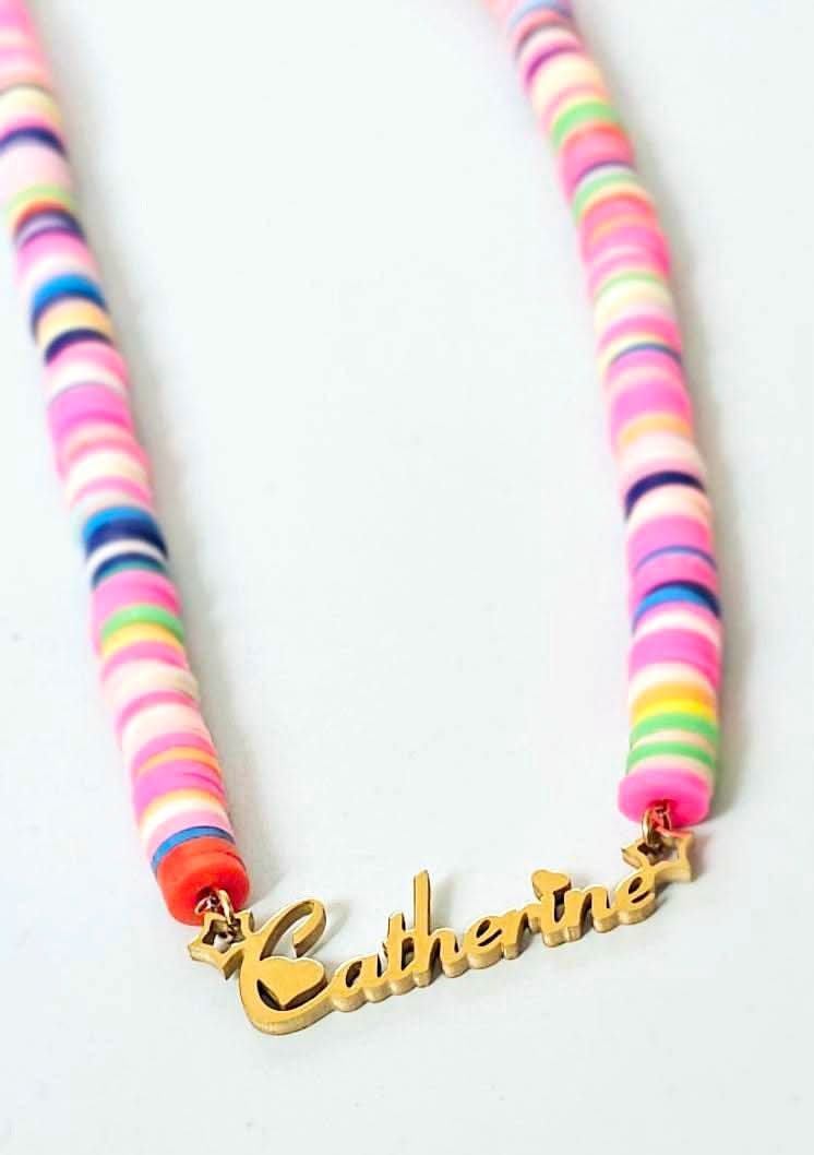 Colorful Name Necklace for Girl