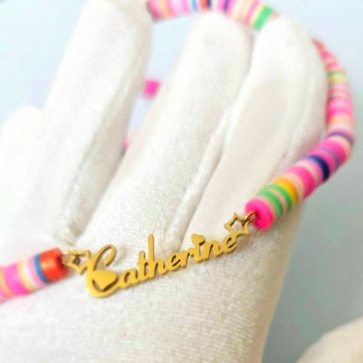 Colorful Name Necklace for Girl