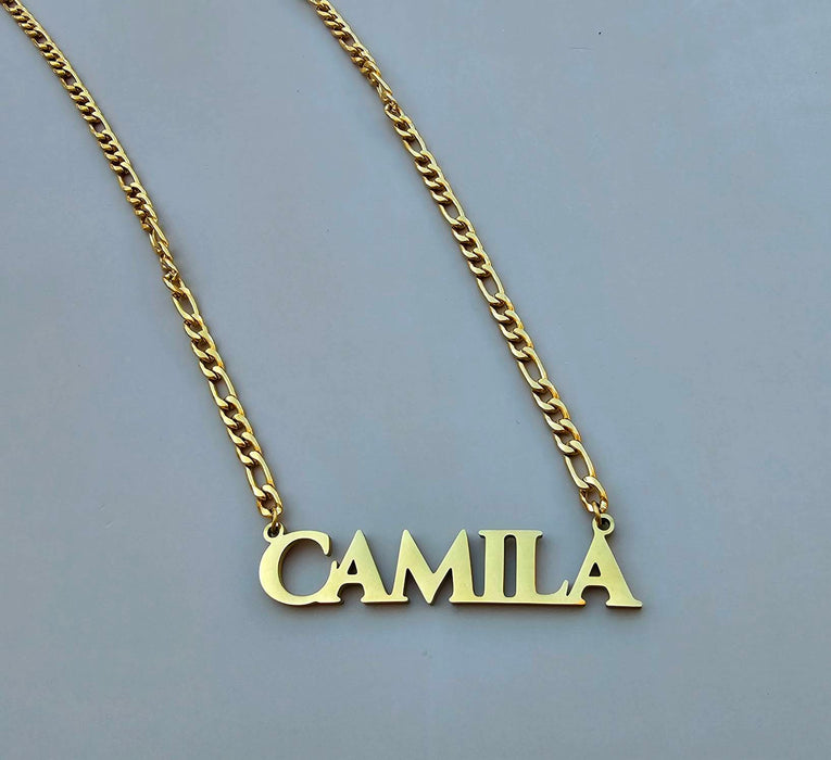 Figaro Cursive Name Necklace