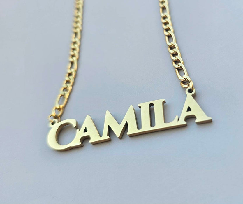 Figaro Cursive Name Necklace