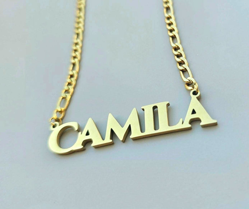 Stylish Solid Letters Name Necklace