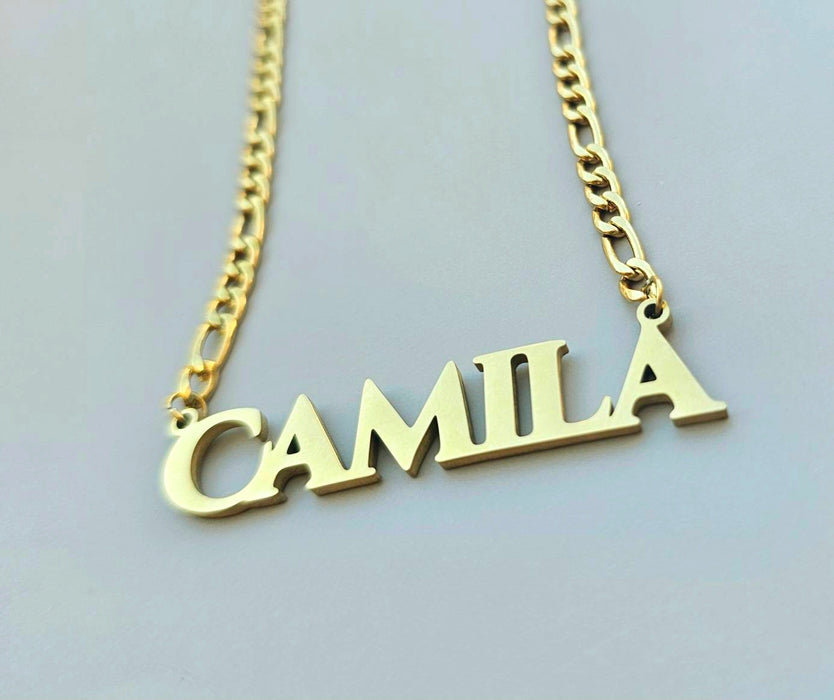 Figaro Cursive Name Necklace