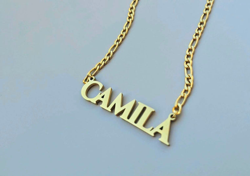 Stylish Solid Letters Name Necklace